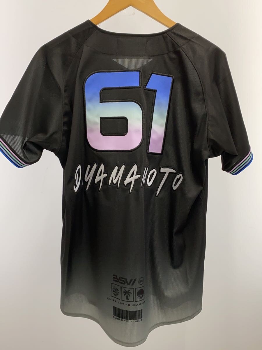 【中古】MIZUNO◆千葉ロッテマリーンズ/レプリカユニフォーム/M/BLK/#61/山本大斗//...