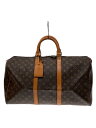 【中古】LOUIS VUITTON◆キーポル50_モノグラム・キャンバス_BRW/PVC/BRW/総柄【バッグ】