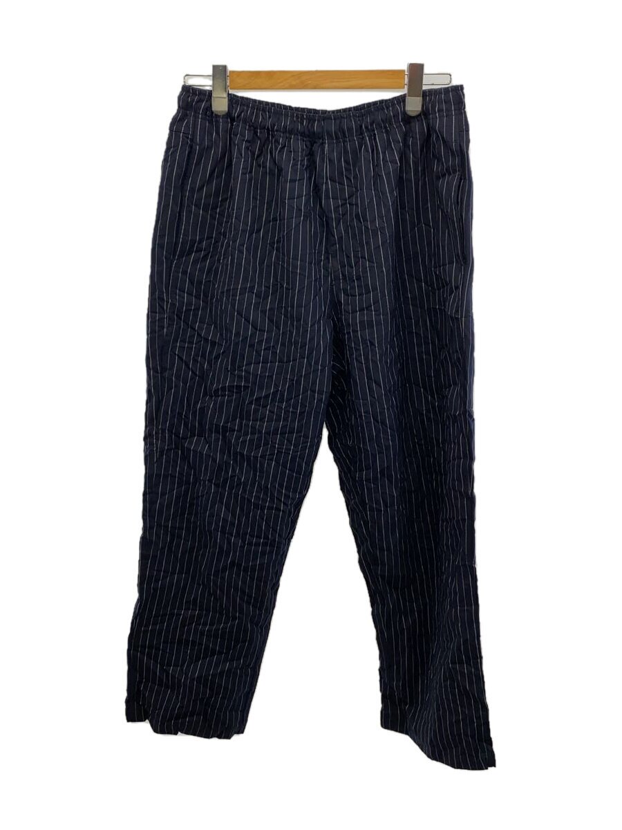 【中古】STUSSY◆ボトム/L/ポリエステル/NVY/ストライプ/116661【メンズウェア】
