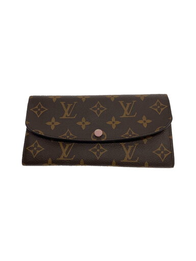 【中古】LOUIS VUITTON◆ポルト・フォイユ・エミリー_モノグラム・キャンバス_BRW_ローズバレリーヌ/PVC/BRW/レディース【服飾雑貨他】 【中古】LOUIS VUITTON◆ポルト・フォイユ・エミリー_モノグラム・キャンバス_BRW_ローズバレリーヌ/PVC/BRW/レディース【服飾雑貨他】