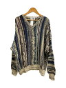 【中古】FLORENCE TRICOT/3Dニットニット・セーター(薄手)/XXL/コットン/マルチカラー/総柄【メンズウェア】(4)