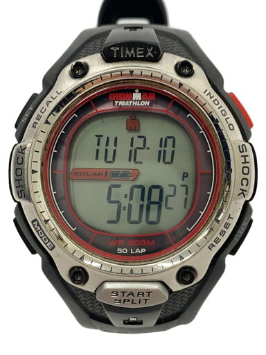 【中古】TIMEX◆ソーラー腕時計/デジタル/ラバー/BLK/T5J631【服飾雑貨他】 【中古】TIMEX◆ソーラー腕時計/デジタル/ラバー/BLK/T5J631【服飾雑貨他】