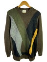 【中古】UNITED TOKYO◆ニット・セーター(厚手)/2/ウール/BRW/総柄/406430004【メンズウェア】