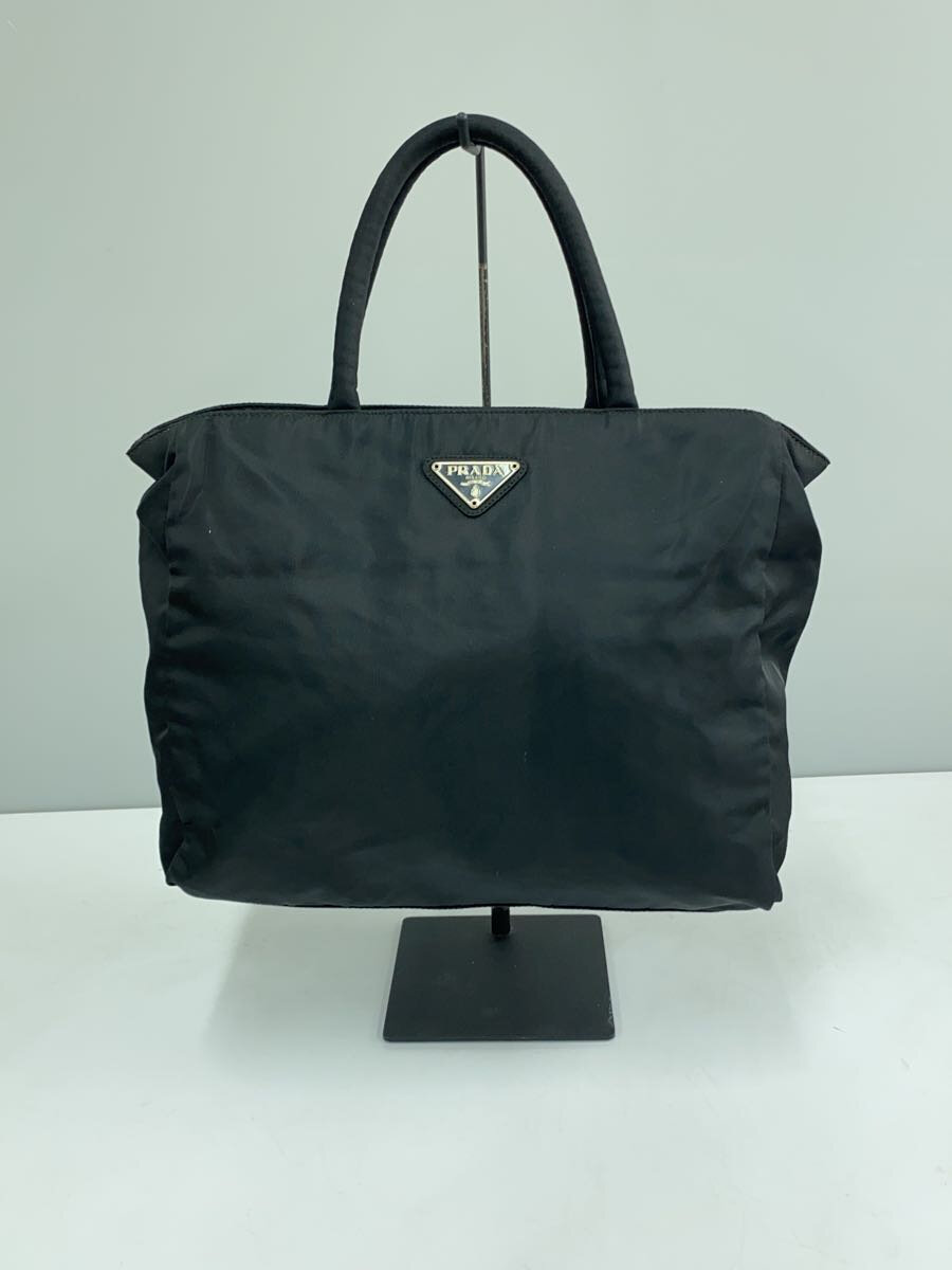 PRADA - 【中古】PRADA◆トートバッグ/ナイロン/BLK/無地//【バッグ】