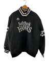 【中古】Majestic◆スタジャン/3XL/ポリエステル/BLK/SOFTBANK//【メンズウェア】