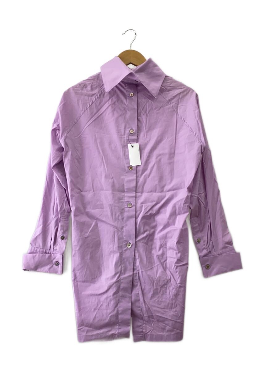 ISSEY MIYAKE◆汚れ有/24SS/FASTENED SHIRT/長袖シャツ/2/コットン/PNK/無地/IM41FJ526//