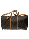 【中古】LOUIS VUITTON◆キーポル・バンドリエール60_モノグラム・キャンバス_BRW/PVC/BRW/総柄【バッグ】