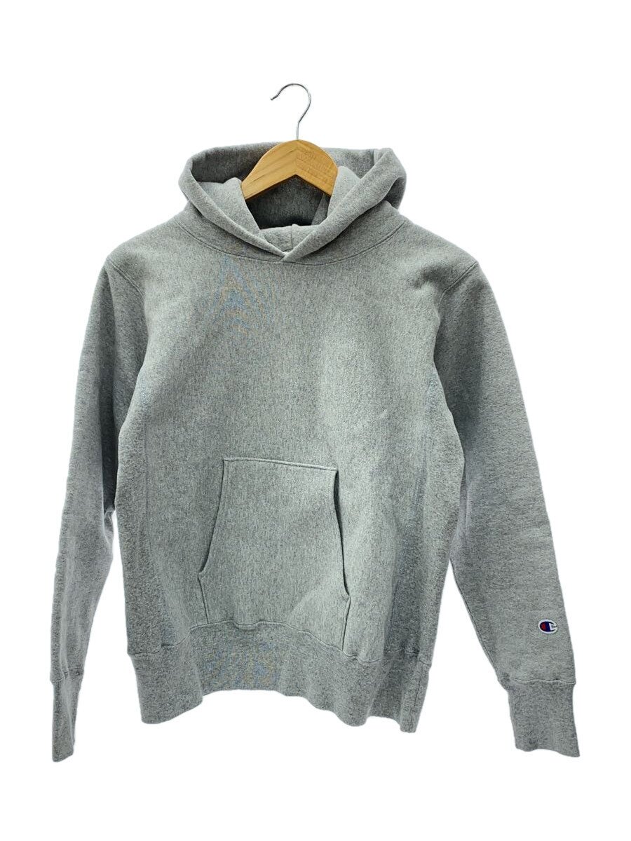 【中古】Champion◆パーカー/M/コットン/GRY/無地/C5-U101【メンズウェア】