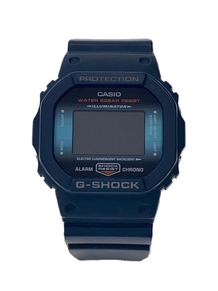 【中古】CASIO◆クォーツ腕時計・G-SHOCK/デジタル/NVY//【服飾雑貨他】