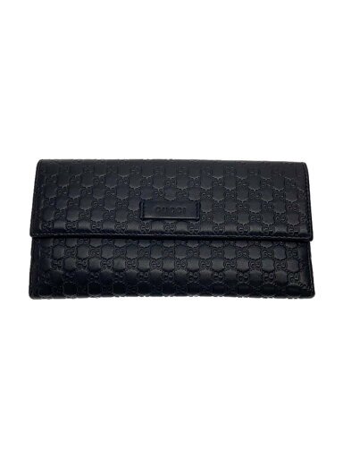 【中古】GUCCI◆長サイフ_マイクログッチシマ/レザー/BLK/449393 BMJ1G 1000【服飾雑貨他】 【中古】GUCCI◆長サイフ_マイクログッチシマ/レザー/BLK/449393 BMJ1G 1000【服飾雑貨他】