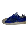 【中古】adidas◆ローカットスニーカー/28cm/BLU/レザー【シューズ】(4)