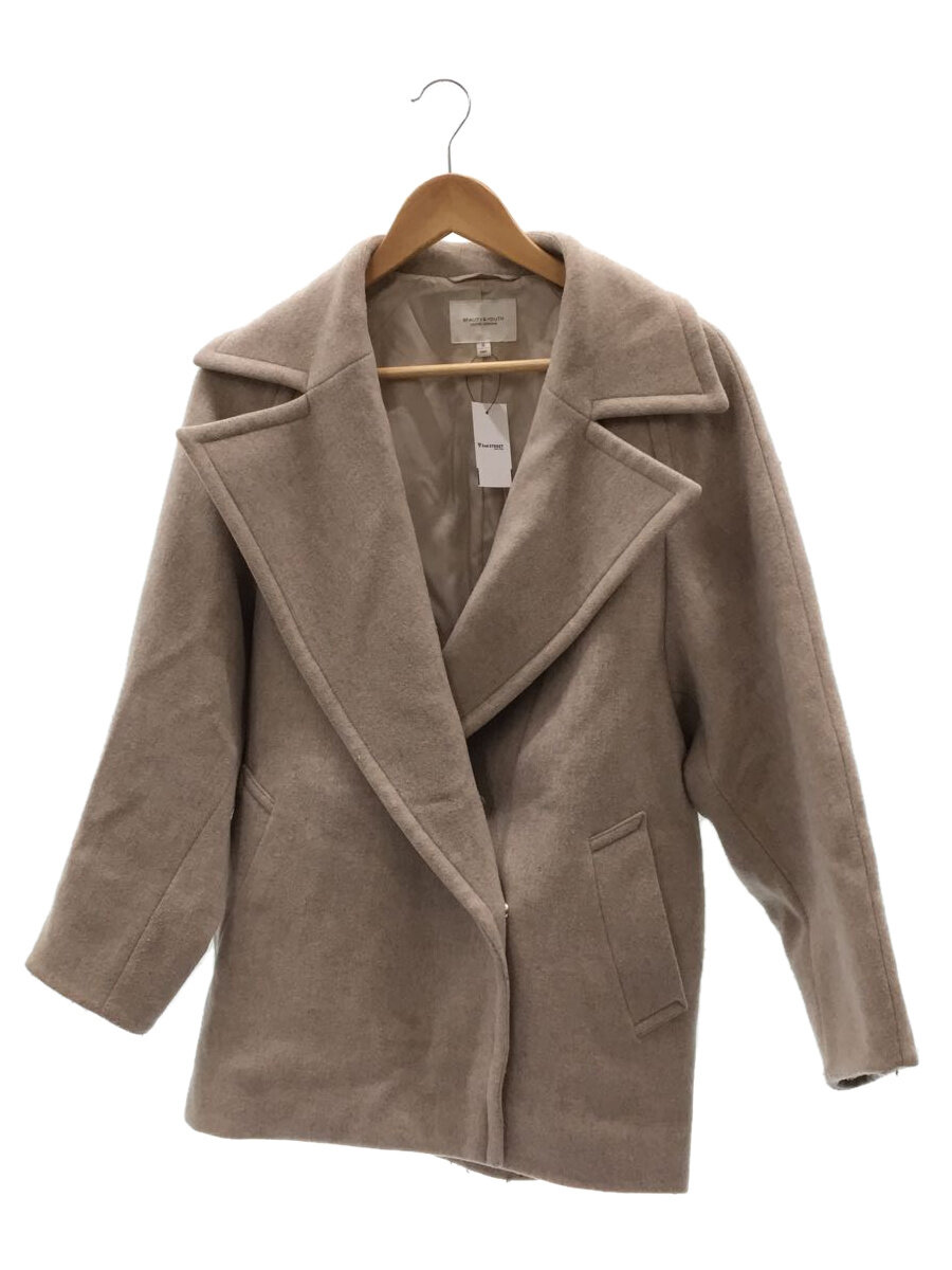【中古】BEAUTY&YOUTH UNITED ARROWS◆コート/S/ウール/BEG/無地/1625-144-4385//【レディースウェア】