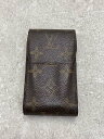 【中古】LOUIS VUITTON◆エテュイ・シガレット_モノグラム・キャンバス_BRW/--/BRW/レディース【服飾雑貨他】