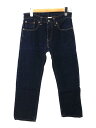 【中古】Levi’s◆ストレートパンツ/30/デニム/NVY/無地/PCL16B【レディースウェア】