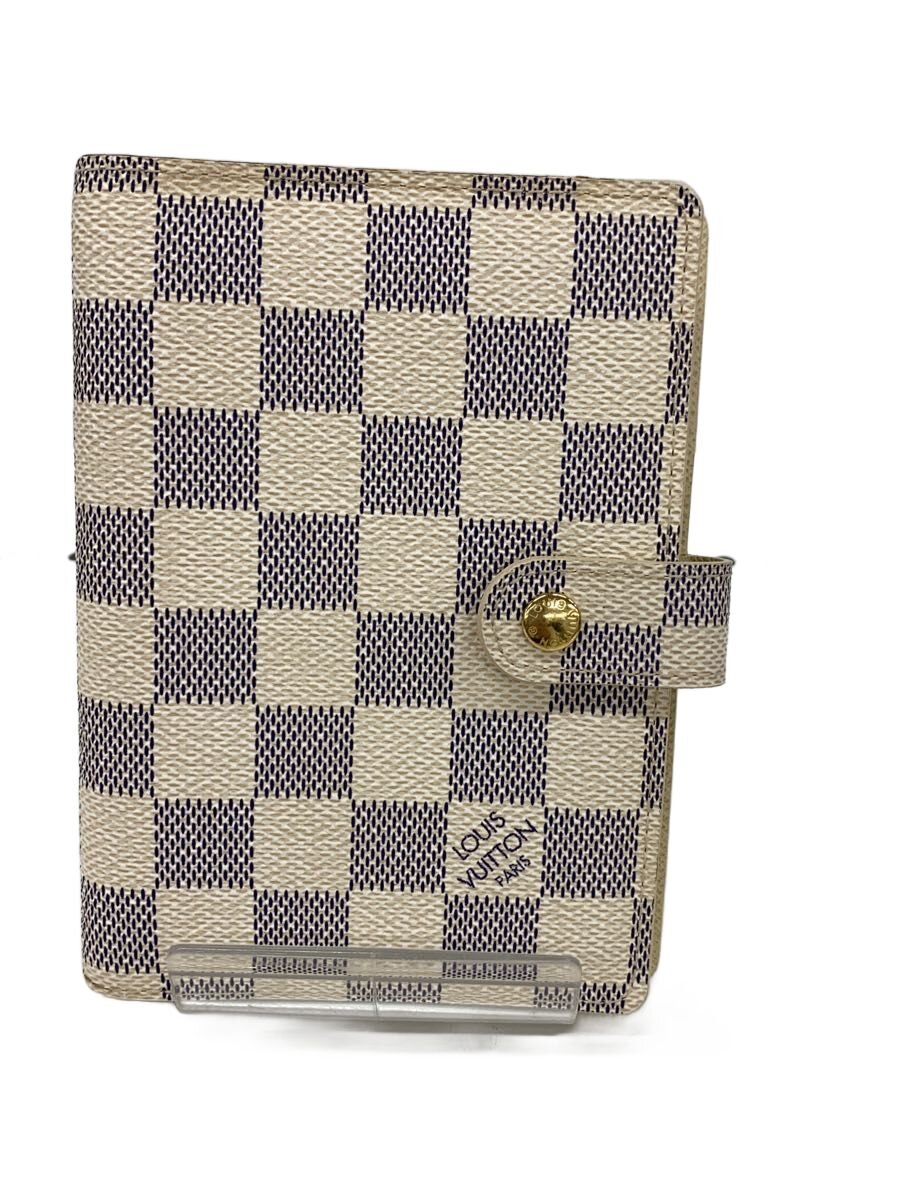 【中古】LOUIS VUITTON◆アジェンダPM_ダミエ・アズール/--/GRY/レディース【服飾雑貨他】