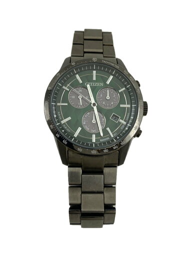 【中古】CITIZEN◆クォーツ腕時計/アナログ/ステンレス/GRN/GRY/SS/E820-A12HF01【服飾雑貨他】 【中古】CITIZEN◆クォーツ腕時計/アナログ/ステンレス/GRN/GRY/SS/E820-A12HF01【服飾雑貨他】