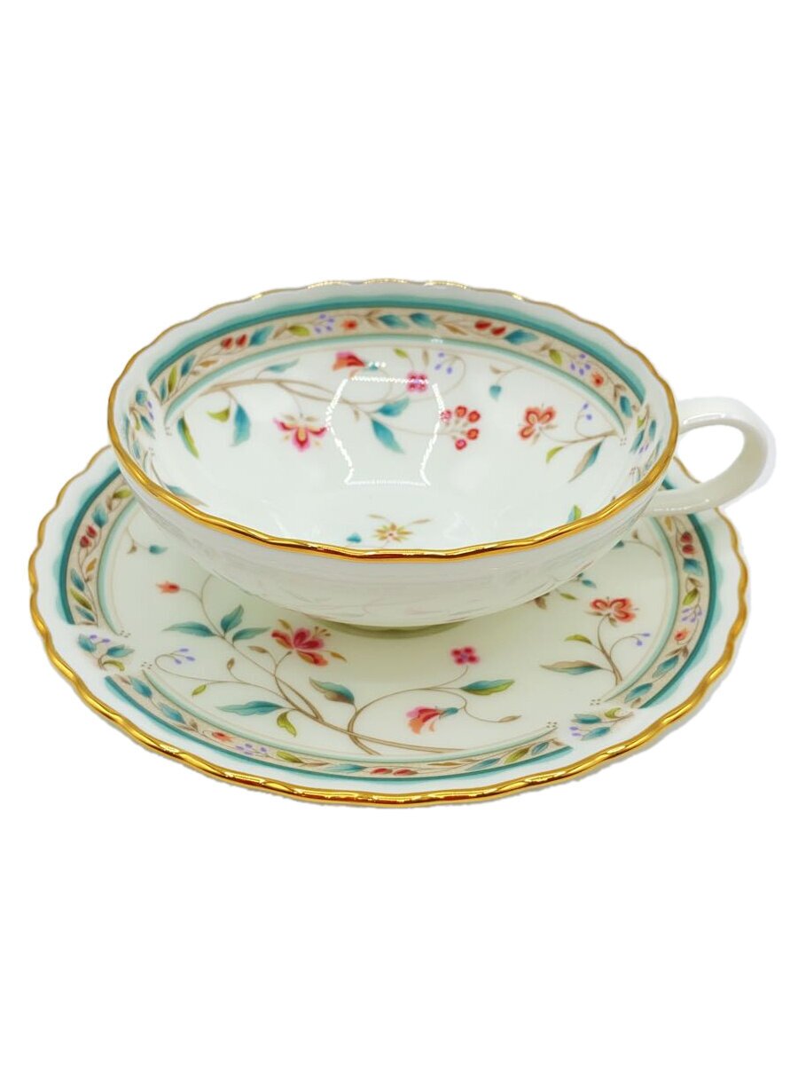 【中古】Noritake◆カップ&ソーサー/2点セット/花更紗/P58043/4409【キッチン用品】