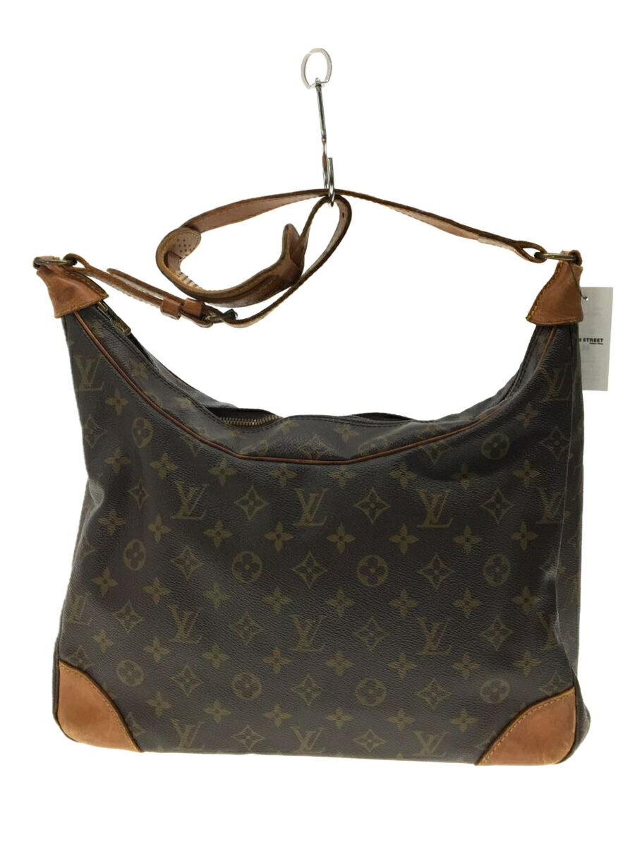 【中古】LOUIS VUITTON◆ブローニュ35_モノグラム・キャンバス_BRW/PVC/ブラウン/M51260/劣化有り【バッグ】