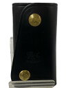 【中古】IL BISONTE◆キーケース/レザー/BLK/メンズ【服飾雑貨他】