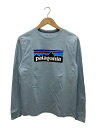 【中古】patagonia◆パタゴニア/62253/半袖カットソー/XXL/コットン/ブルー【レディースウェア】