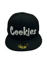 【中古】NEW ERA◆X COOKIES/キャップ/--/ポリエステル/BLK/メンズ【服飾雑貨他】