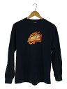 X-LARGE◆HOT ROAD L/S TEE/ファイターパターン/長袖Tシャツ/M/コットン/BLK/101221011031