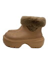【中古】crocs◆ストンプラインドブーツ/26cm/PNK/208718【シューズ】