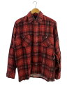 【中古】Needles Sportswear◆ネルシャツ/--/レーヨン/RED/チェック【メンズウェア】