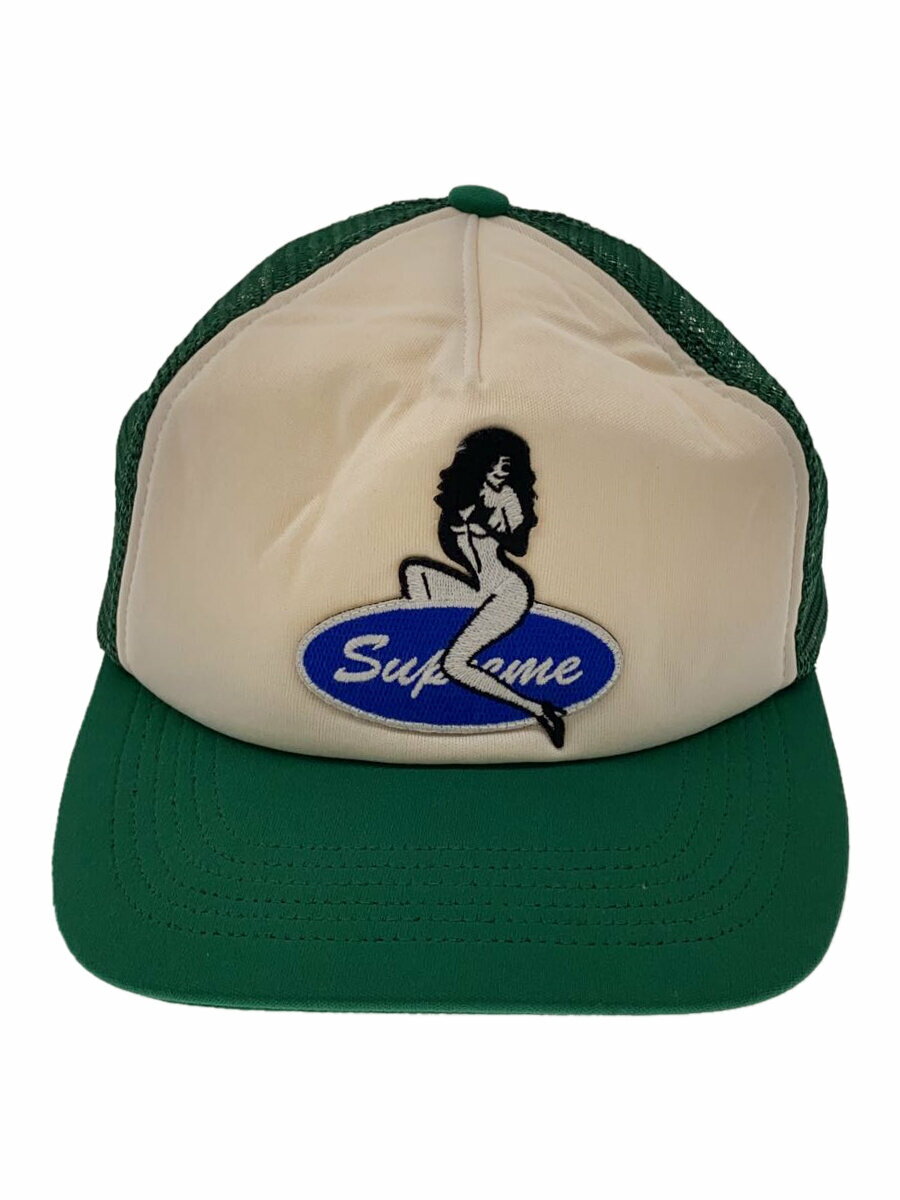 【中古】Supreme◆メッシュキャップ/FREE/ポリエステル/GRN/メンズ【服飾雑貨他】
