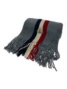 【中古】MONCLER◆18AW/マフラー/ウール/GRY/無地/メンズ/D20910002600【服飾雑貨他】
