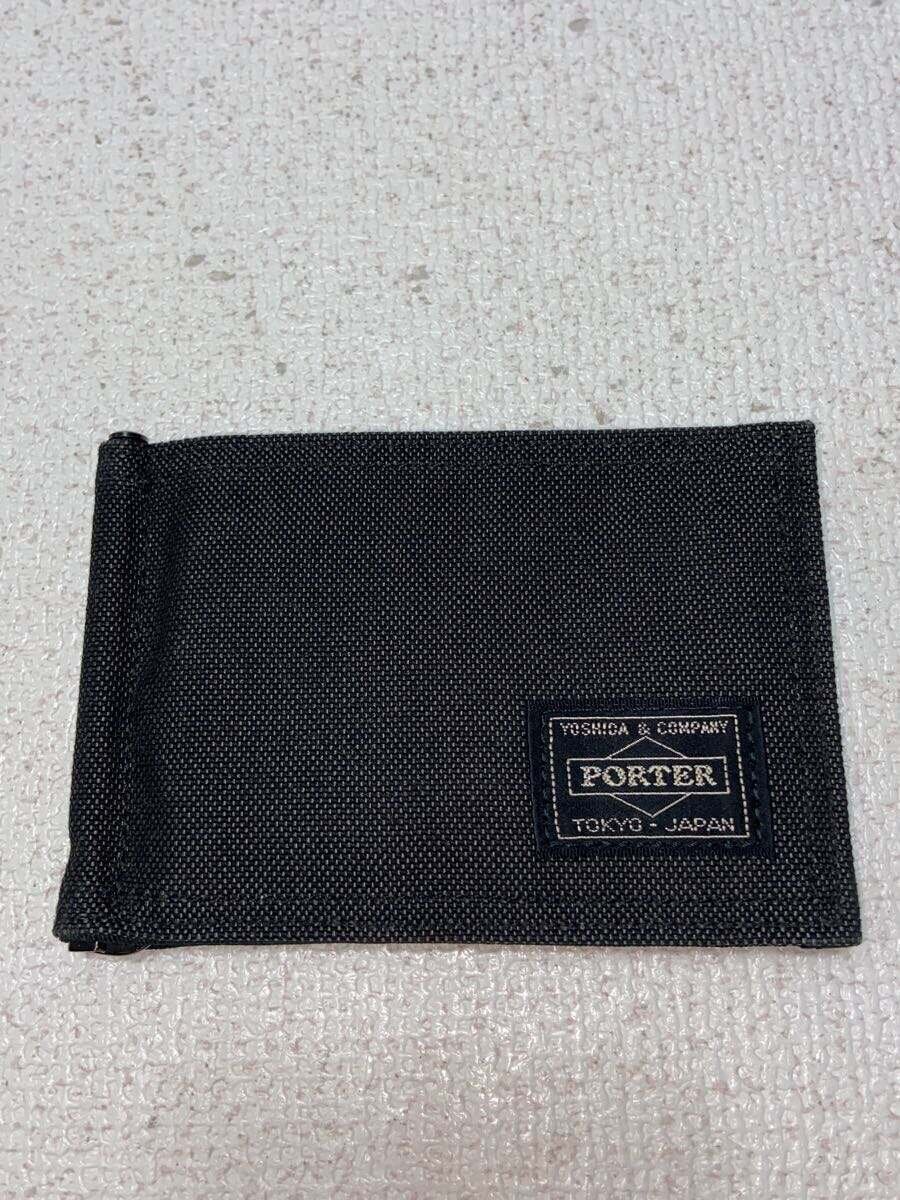 【中古】PORTER◆2つ折り財布/--/GRY/無地/メンズ【服飾雑貨他】