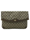 【中古】GUCCI◆クラッチバッグ/PVC/BRW/89.02.075【バッグ】