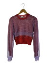 【中古】noir kei ninomiya◆長袖カットソー/M/ナイロン/RED/3L-N010【レディースウェア】