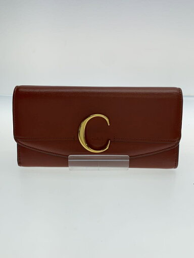 【中古】Chloe◆Cロゴ/長財布/レザー/BRW/無地/レディース【服飾雑貨他】 【中古】Chloe◆Cロゴ/長財布/レザー/BRW/無地/レディース【服飾雑貨他】