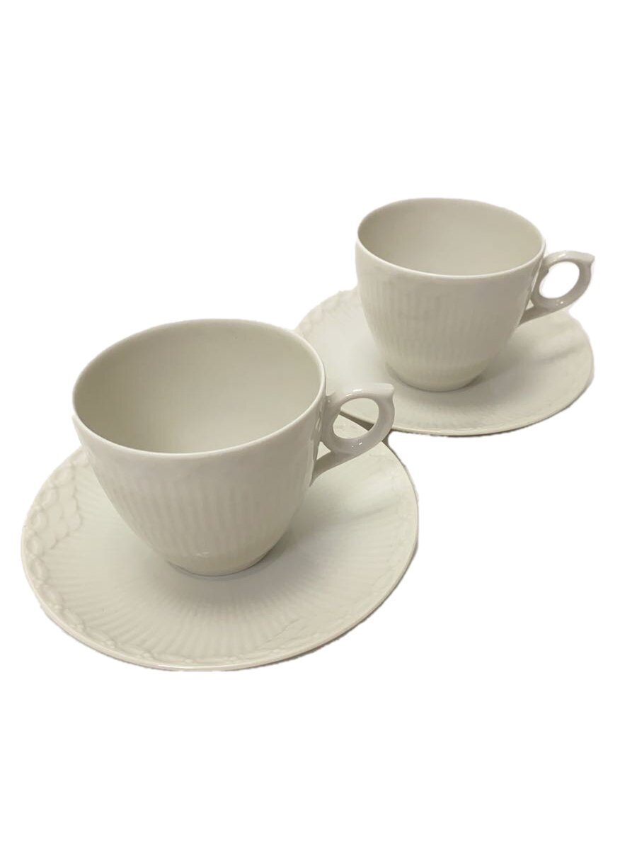 【中古】ROYAL COPENHAGEN◆カップ&ソーサー/2点セット/WHT//【キッチン用品】