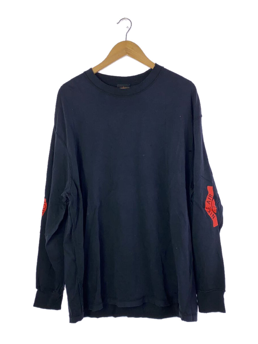 【中古】NIKE◆長袖Tシャツ/XL/コットン/BLK/ib3134-010【メンズウェア】