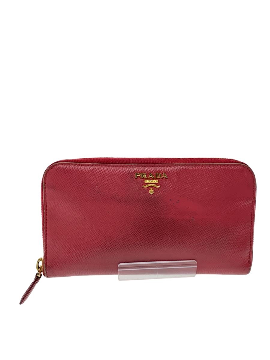 【中古】PRADA◆長財布/--/PNK/レディース【服飾雑貨他】