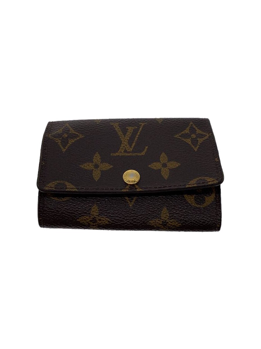 Leather - 【中古】LOUIS VUITTON◆ミュルティクレ6_モノグラム_BRW/レザー/BRW/レディース【服飾雑貨他】