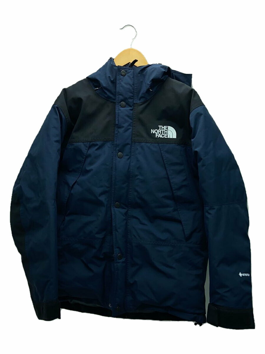 【中古】THE NORTH FACE◆MOUNTAIN DOWN JACKET_マウンテンダウンジャケット/L/ナイロン/NVY【メンズウェア】