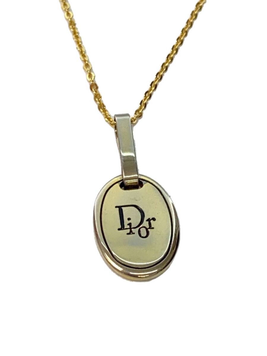 【中古】Christian Dior◆ネックレス/--/GLD/トップ有/レディース/クリスチャンディオール/ゴールド/金【服飾雑貨他】