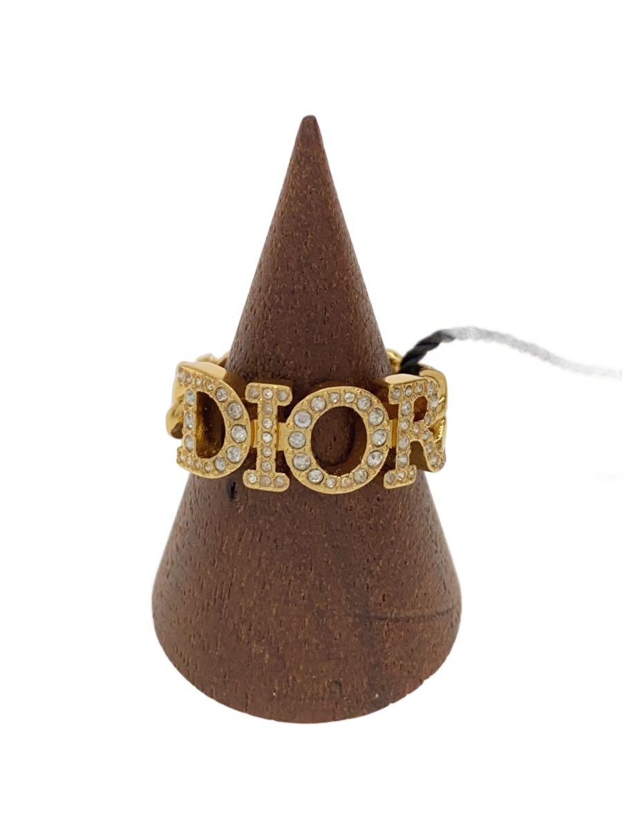 【中古】Christian Dior◆エヴォリューション/ラインストーン/ロゴモチーフ/リング/--/11号/GLD/レディース//【服飾雑貨他】