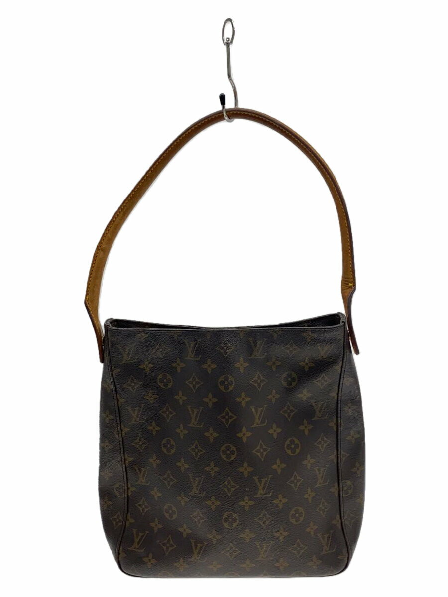 楽天2nd STREET 楽天市場店【中古】LOUIS VUITTON◆ルーピングGM_モノグラム・キャンバス_BRW/PVC/BRW/総柄【バッグ】
