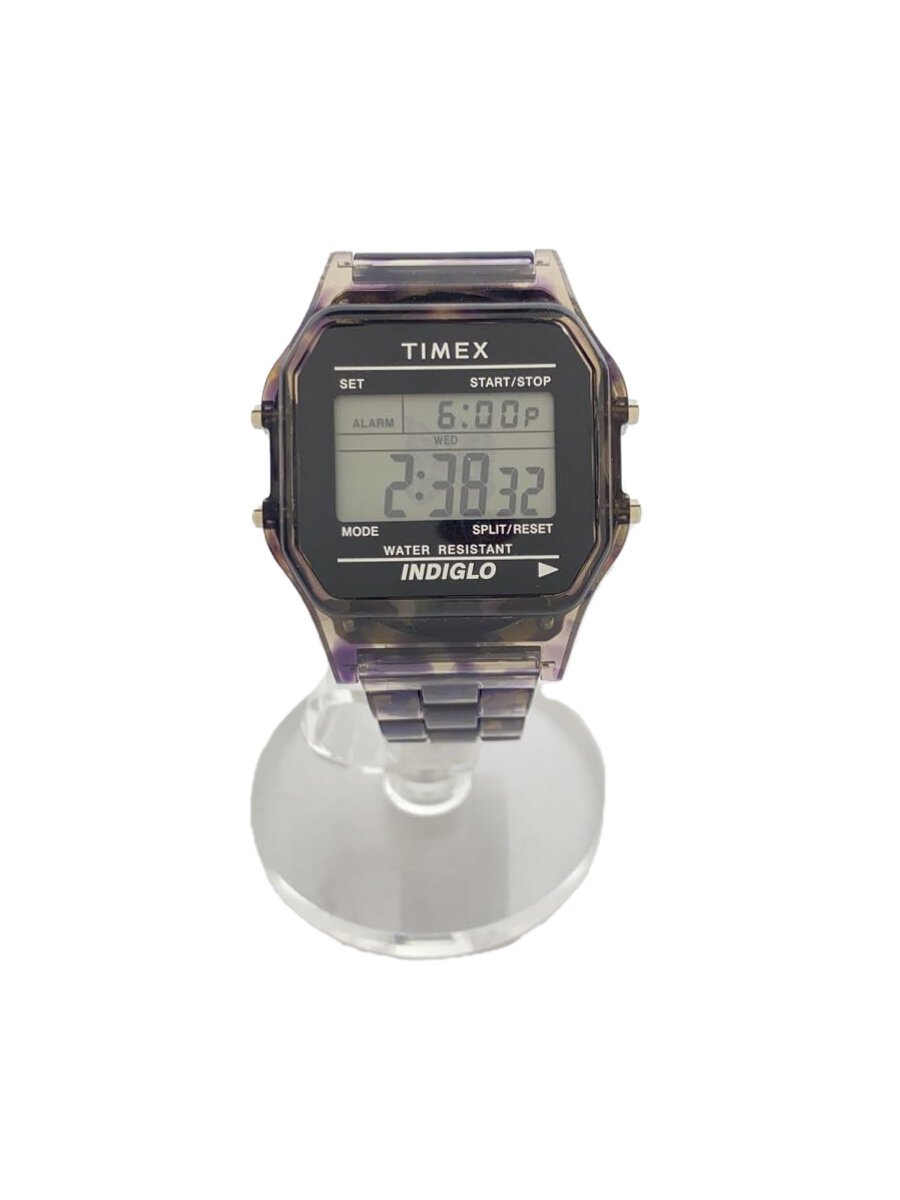 【中古】TIMEX◆クォーツ腕時計/デジ