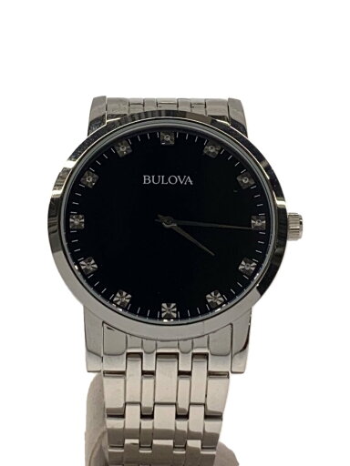 【中古】BULOVA◆クォーツ腕時計/アナログ/ステンレス/BLK/SLV/SS/c835270【服飾雑貨他】 【中古】BULOVA◆クォーツ腕時計/アナログ/ステンレス/BLK/SLV/SS/c835270【服飾雑貨他】