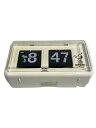 【中古】TWEMCO◆電波置き時計/アナログ/WHT/パタパタ/QT-30【インテリア小物・日用雑貨】