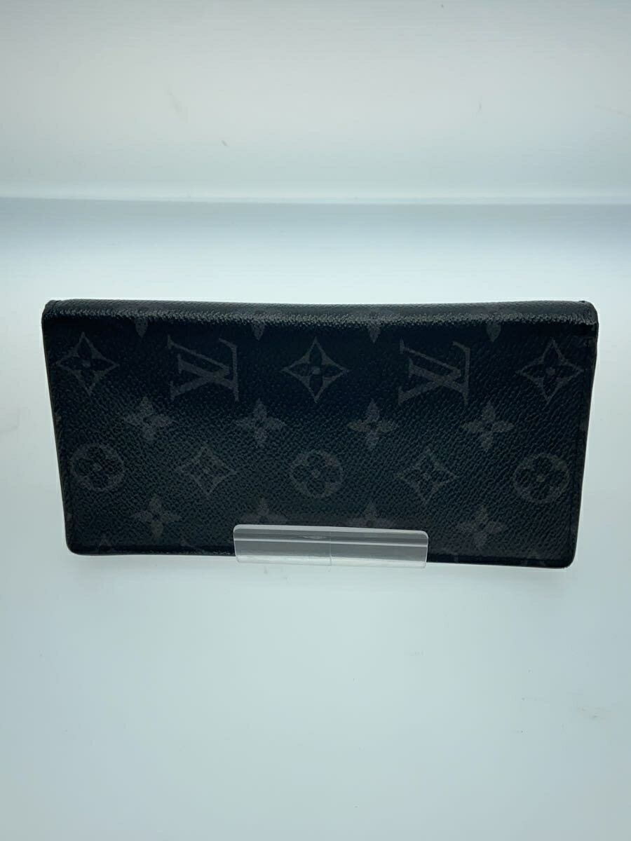 LOUIS VUITTON◆ポルト・フォイユ・ブラザ_モノグラム・エクリプス_BRW/PVC/BLK/メンズ