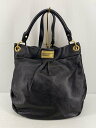 【中古】MARC BY MARC JACOBS◆トートバッグ/レザー/ブラック/ゴールド/2WAY【バッグ】