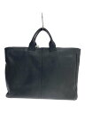 【中古】PORTER◆ブリーフケース/レザー/BLK/無地/016-01069【バッグ】