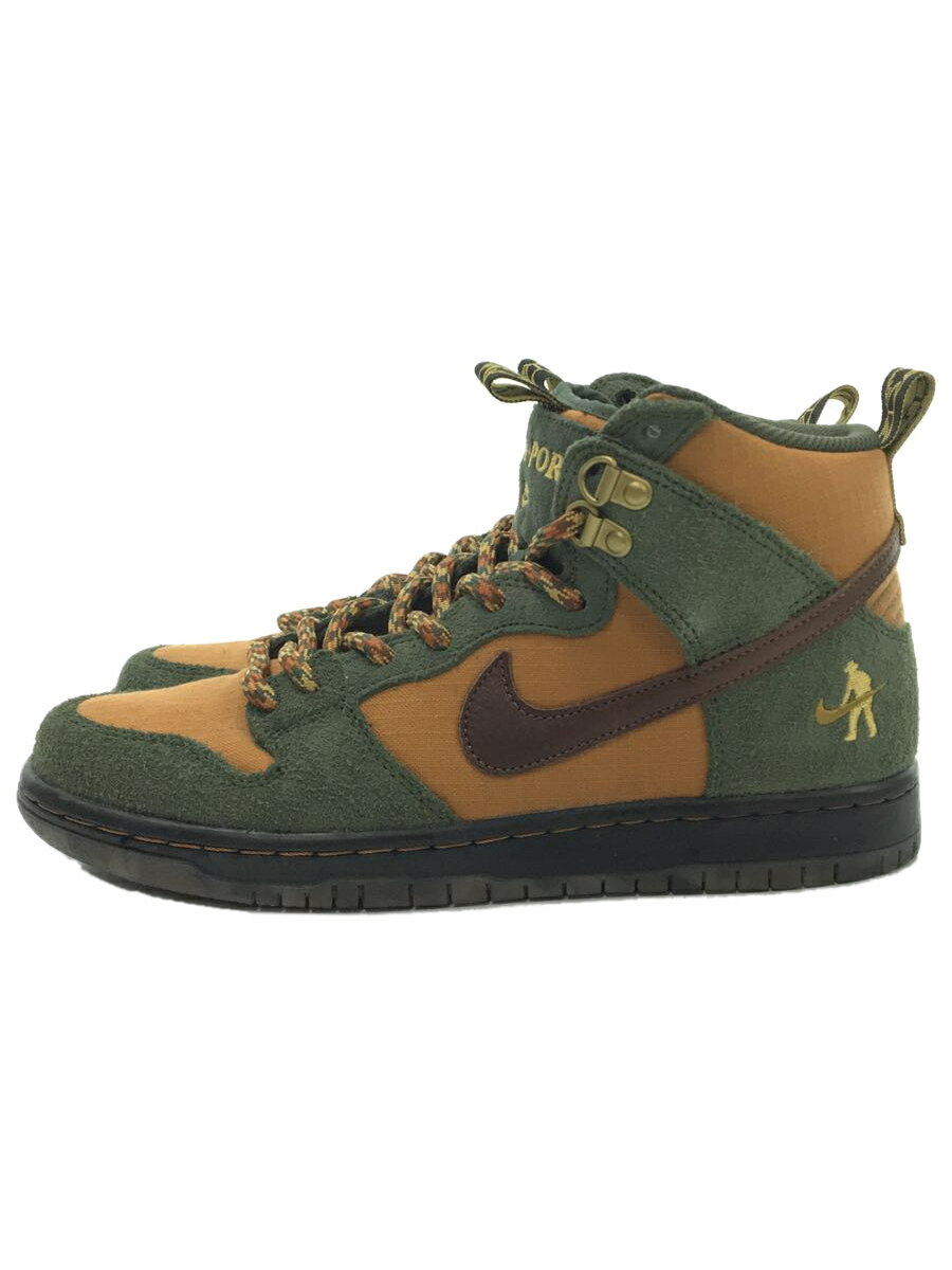 【中古】NIKE◆×PASS PORT/SB DUNK HI PRO/26cm/CML/DO6119-300【シューズ】