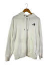 【中古】THE NORTH FACE◆ZOO PICKER HOODIE_ズーピッカーフーディ/L/コットン/WHT【メンズウェア】